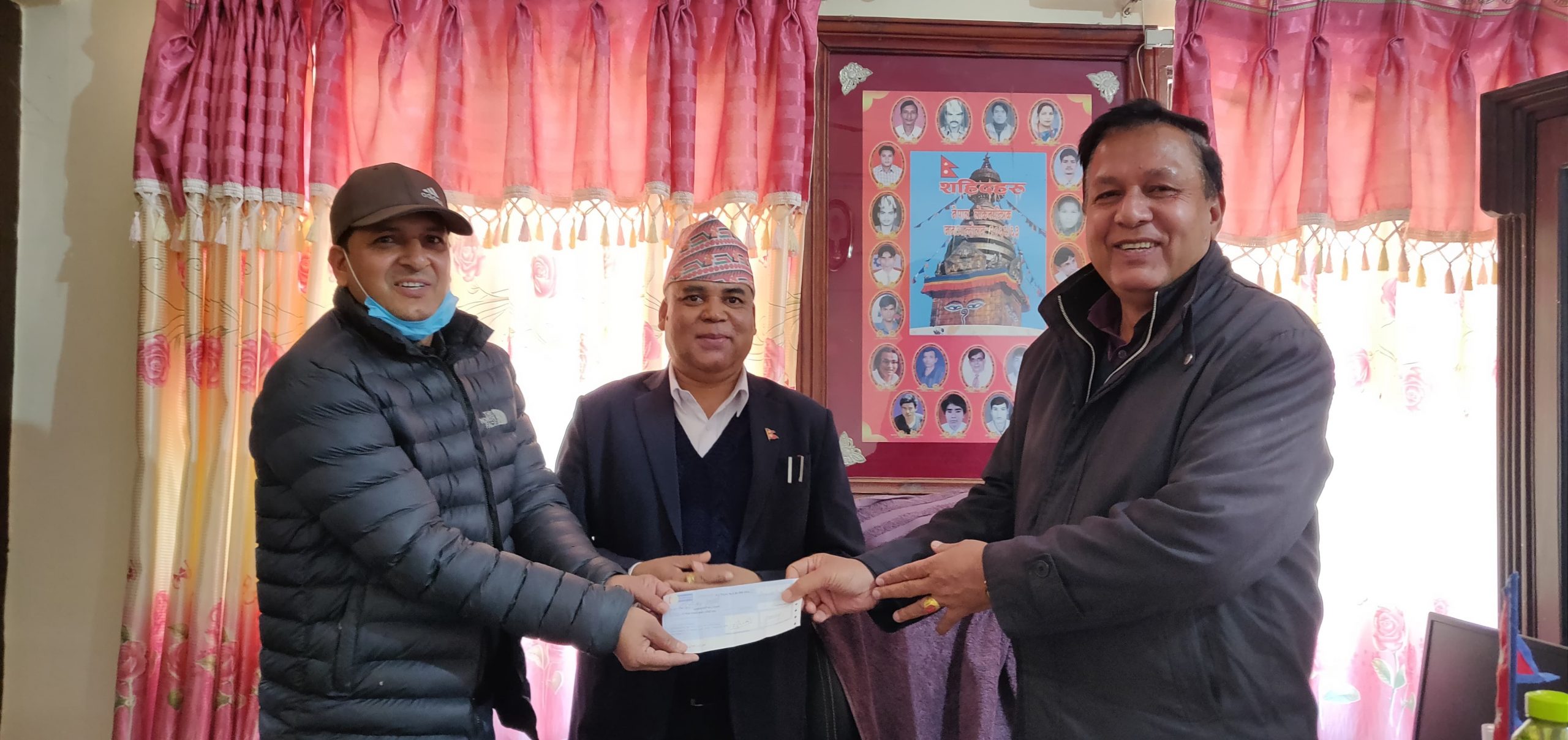 रंगशाला निर्माणका लागि रु १० लाख सहयोग