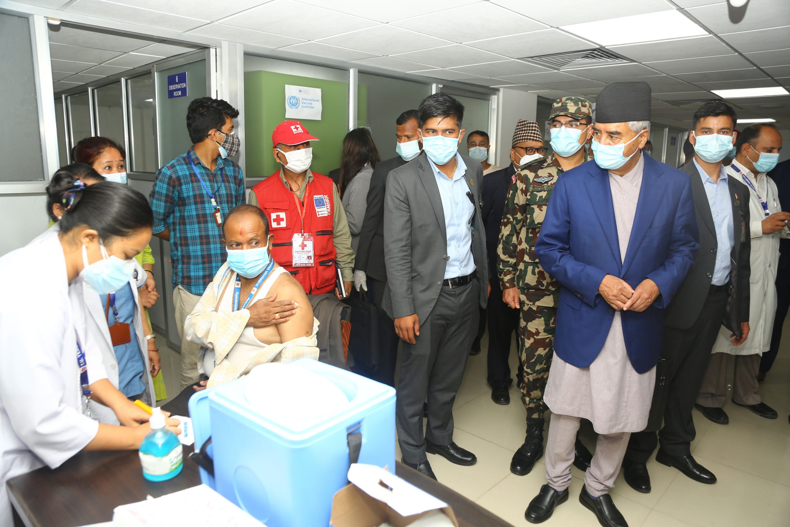 नेपालीलाई खोप लगाउने काम पहिलो प्रथामिकतामा छः प्रधानमन्त्री देउवा
