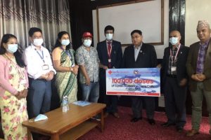 नेपाल रेडक्रसद्वारा एक लाख मात्रा भेरोसिल खोप प्रदान