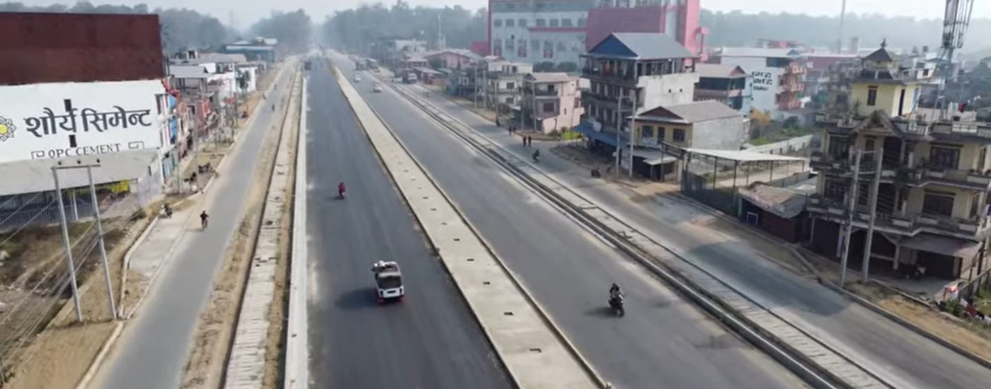 दाउन्नेको पूर्वी खण्डमा एकतर्फी ढलानको काम अन्तिम चरणमा