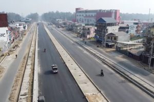 भरतपुरको ६ लेन सडक निर्माणको काम ८५ प्रतिशत सम्पन्न