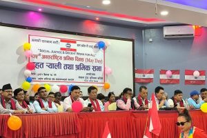 श्रमकाे सम्मान गर्न सबै मजदुर एक हुन आबश्यक छः नेता पाण्डे