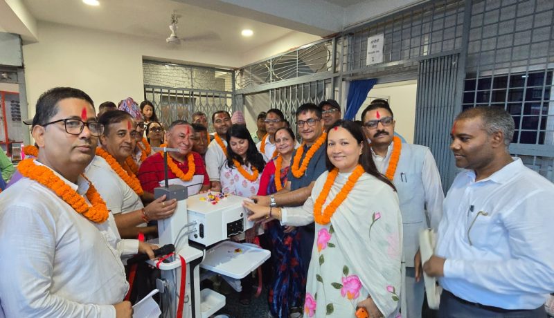 दाताको जग्गा र सहयोगमा पाँच तले आँखा उपचार केन्द्र