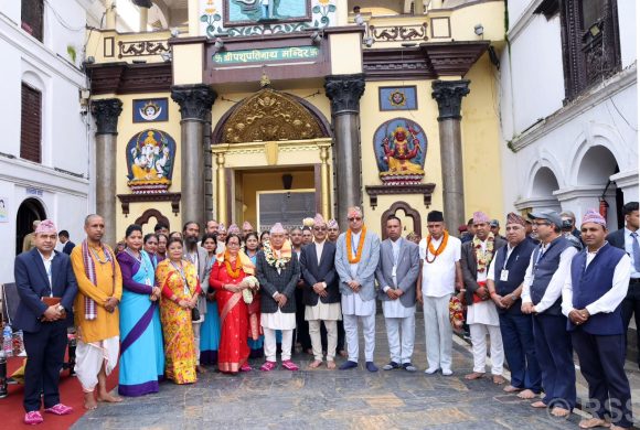 राष्ट्रपतिबाट पशुपतिमा पूजाआराधना