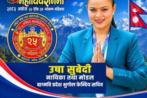 उषा सुबेदीद्वारा राष्ट्रिय लोक तथा दोहोरीगीत प्रतिष्ठानको बाग्मती प्रदेश भूगोल सचिवमा उम्मेदवारी घोषणा
